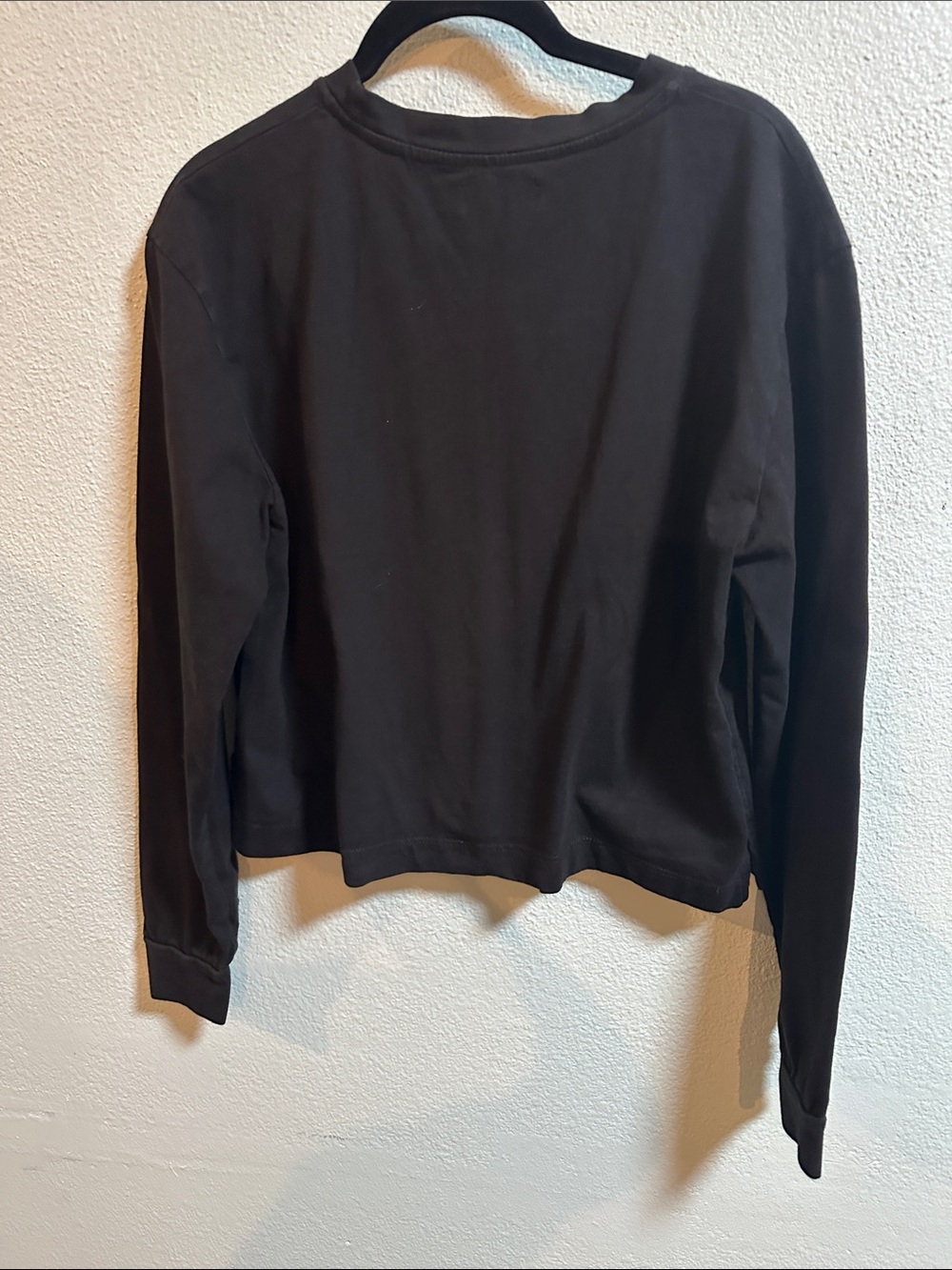 Rowan Women’s Black 100% Cotton Crewneck Sweatshirt Size S Made in USA - Picture 6 of 8